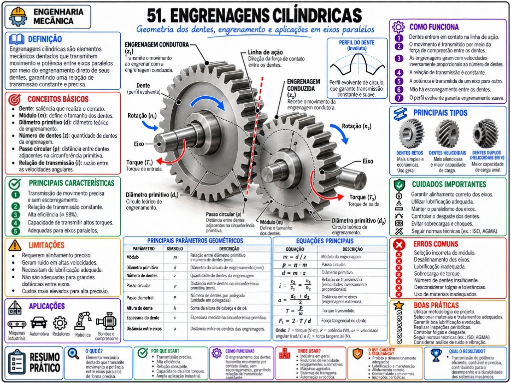 51. Engrenagens Cilíndricas (3/10)