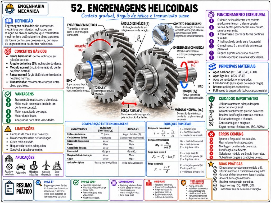 52. Engrenagens Helicoidais (7/10)