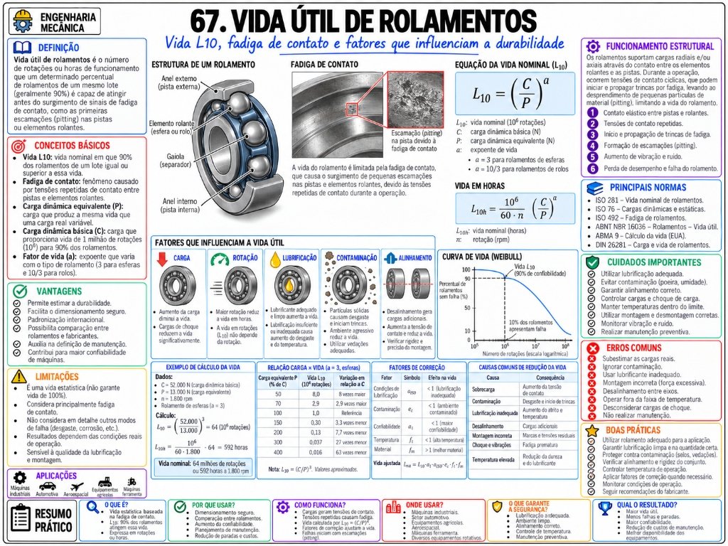 67. Vida Útil de Rolamentos (6/10)